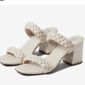 Dolce Vita DV Tessa Croc Braided Sandal Heels